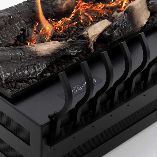 basket fire logs